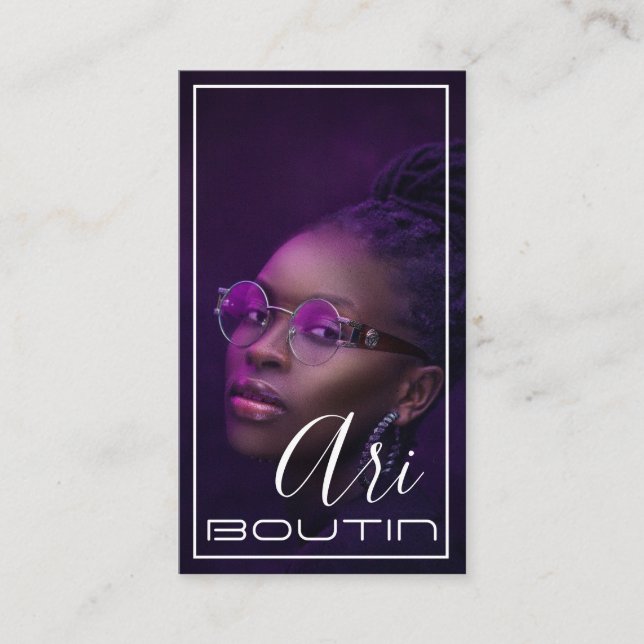 Model Actress Business Card (Front)