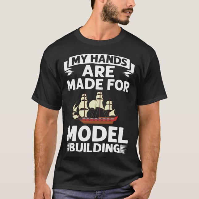 Model Building Cars Train Builder Kit Rocket Airpl T-Shirt (Front)