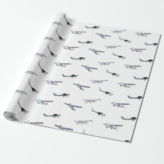 Model Cessna Aircraft in Flight Wrapping Paper