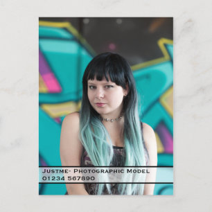 Model Comp Card-Get your name out there. Postcard