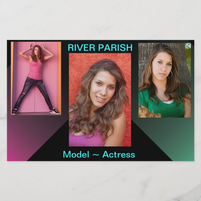 Model Comp Cards Headshot Zed (Front)
