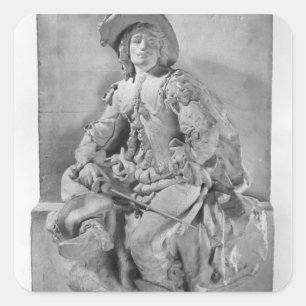 Model for the Monument to Alexandre Dumas Pere Square Sticker