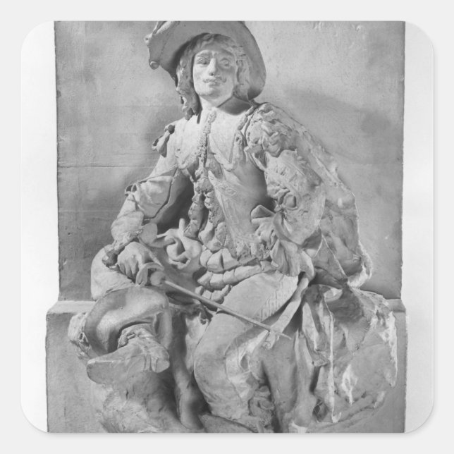 Model for the Monument to Alexandre Dumas Pere Square Sticker (Front)