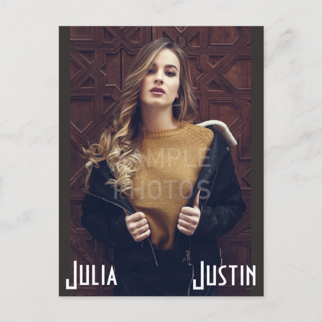 Model Headshot Cards Template (Front)