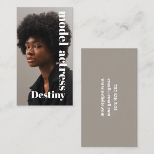 Model Headshot Photographer Business Card