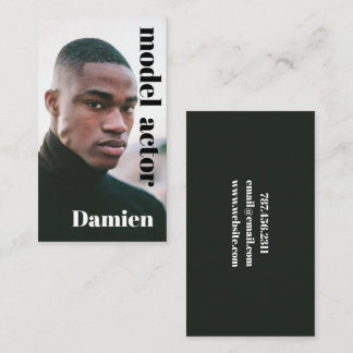 Model Headshot Photographer Business Card