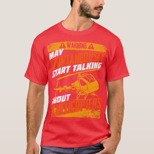 Model Helicopter Chopper RC Copter Pilot Gift T-Shirt