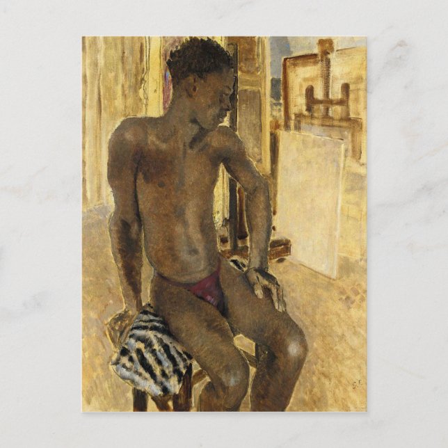 Model in the Studio by Philpot Postcard (Front)