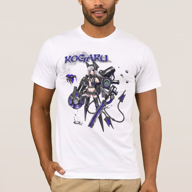 Model KOGARU robote darkblue T-Shirt (Front)