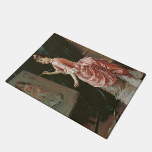 Model Making Mischief (by Raimundo de Madrazo) Doormat