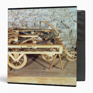 Model of a car driven by springs binder
