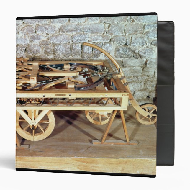 Model of a car driven by springs binder (Front/Inside)