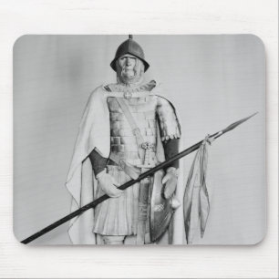 Model of a Carolingian cavalryman Mouse Pad