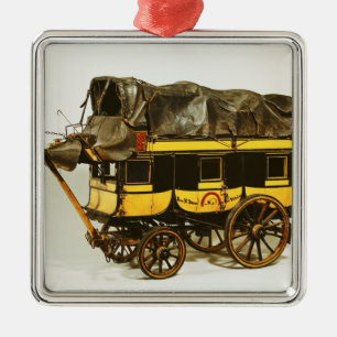 Model of a forty seat omnibus metal ornament