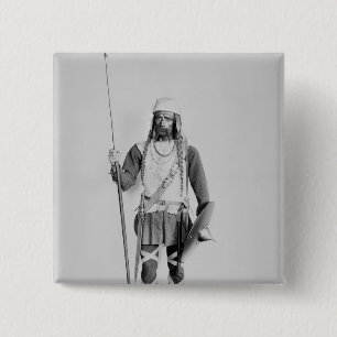 Model of a Frankish warrior 2 Inch Square Button