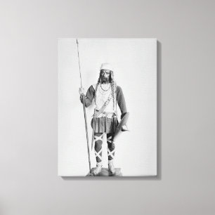 Model of a Frankish warrior Canvas Print