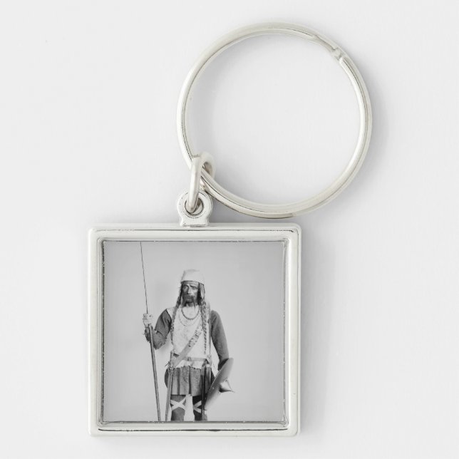 Model of a Frankish warrior Keychain (Front)