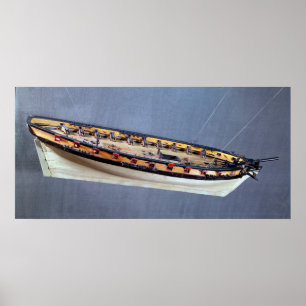 Model of a pirate ship, c.1810 poster