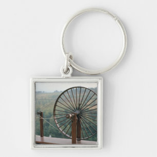 Model of a spinning machine keychain