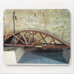 Model of a swing bridge mouse pad