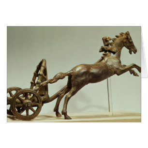 Model of a two horse chariot