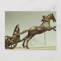 Model of a two horse chariot