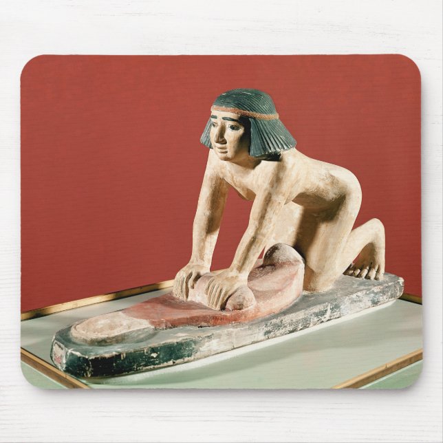 Model of a woman grinding grain, Old Kingdom Mouse Pad (Front)