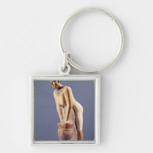Model of a woman making beer, Old Kingdom Keychain