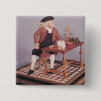 Model of Benjamin Franklin at his table