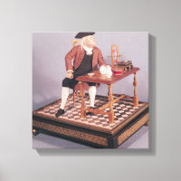 Model of Benjamin Franklin  at his table