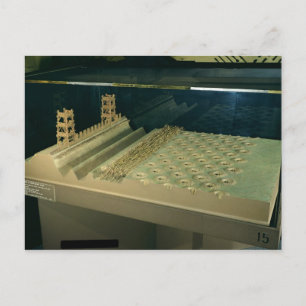 Model of Caesar's defences at Alesia Postcard