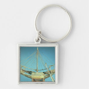 Model of one of the pharaoh's boats keychain