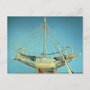 Model of one of the pharaoh's boats postcard