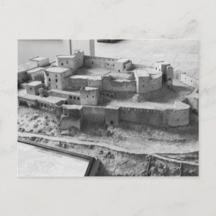 Model of The Krak des Chevaliers, model Postcard