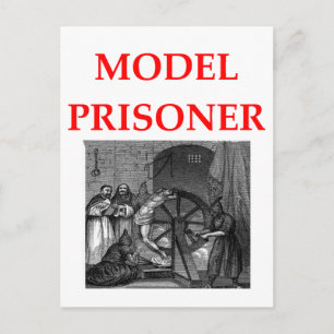 model prisoner postcard