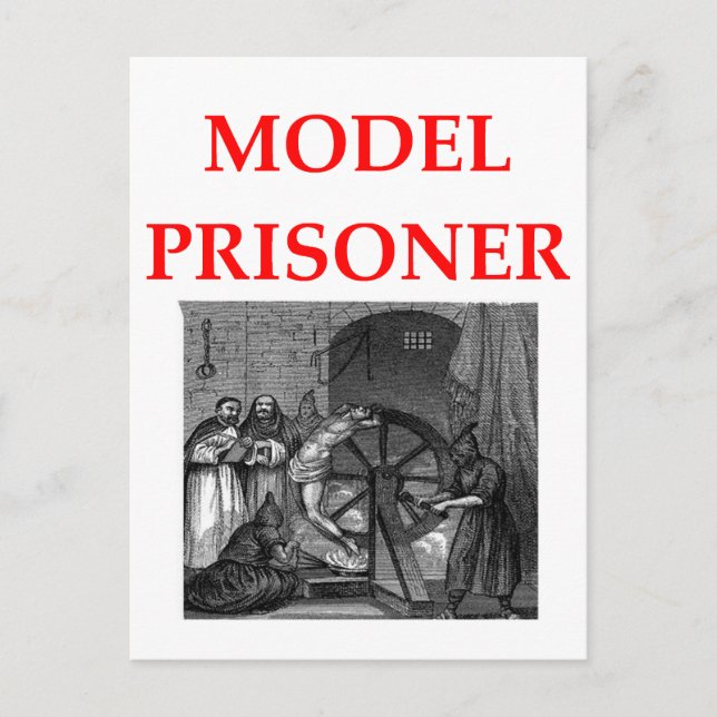model prisoner postcard (Front)