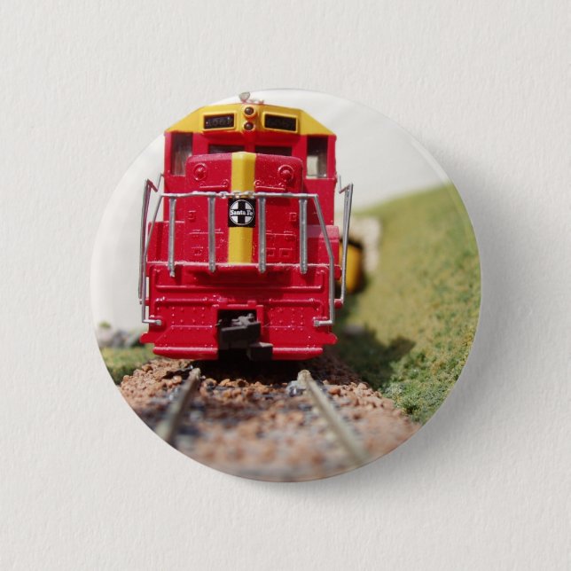 Model Railroading 2 Inch Round Button (Front)