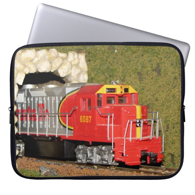 Model Railroading Laptop Sleeve (Front)