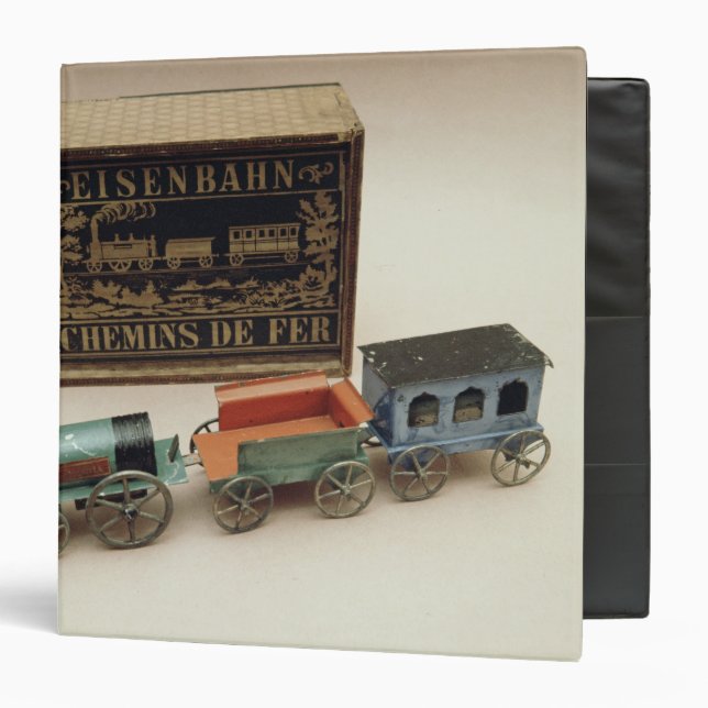 Model railway, c.1870 binder (Front/Inside)