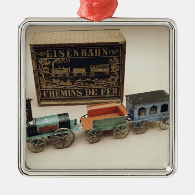 Model railway, c.1870 metal ornament (Front)
