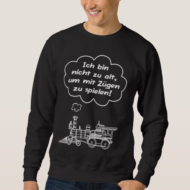 Model railway train guide track H0 Z N model build Sweatshirt (Front)
