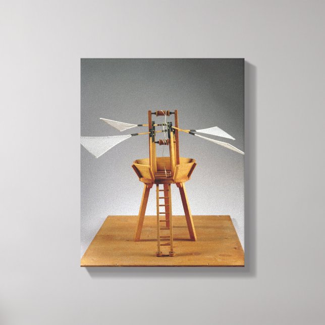 Model reconstruction of da Vinci's design Canvas Print (Front)