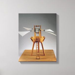 Model reconstruction of da Vinci's design Canvas Print