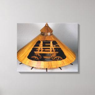 Model reconstruction of da Vinci's design Canvas Print