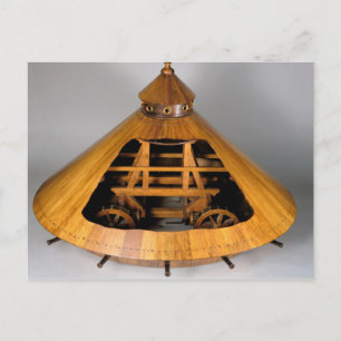 Model reconstruction of da Vinci's design Postcard