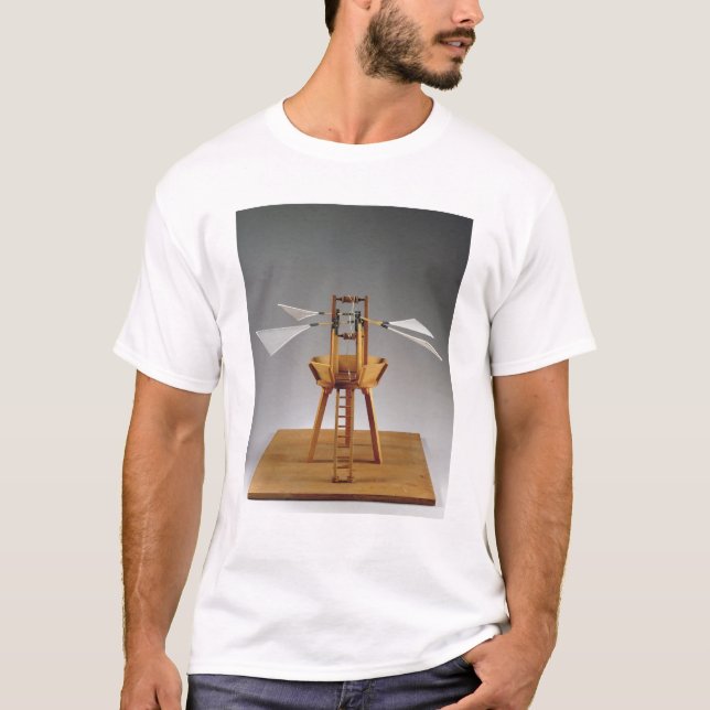 Model reconstruction of da Vinci's design T-Shirt (Front)