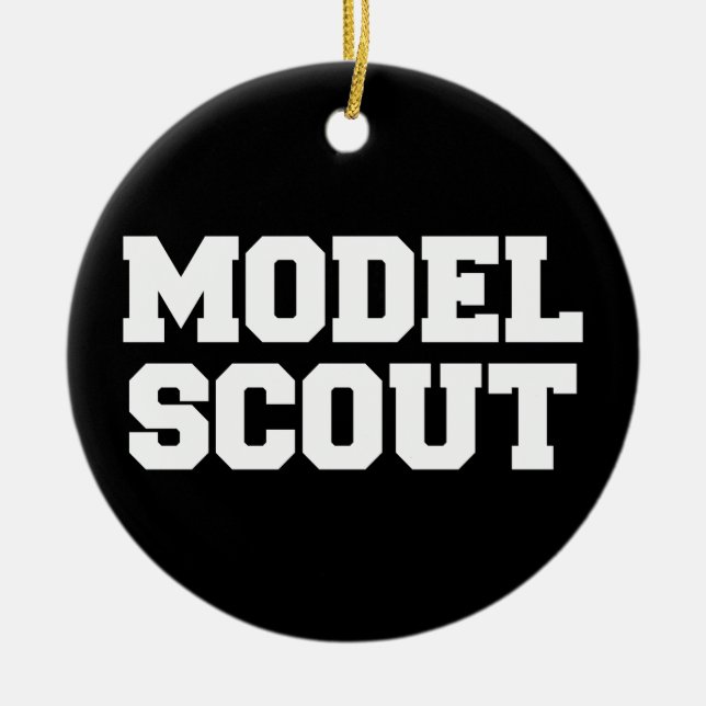 MODEL SCOUT CERAMIC ORNAMENT (Front)