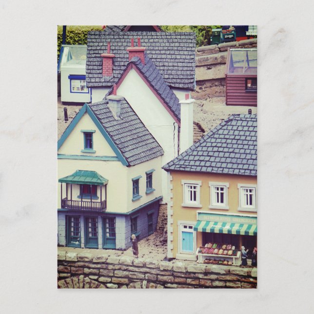 Model Seaside Buildings Postcard (Front)