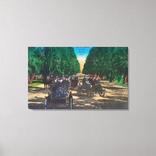 Model-T Fords on Kearney AvenueFresno, CA Canvas Print