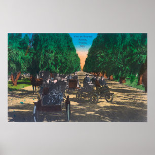Model-T Fords on Kearney AvenueFresno, CA Poster
